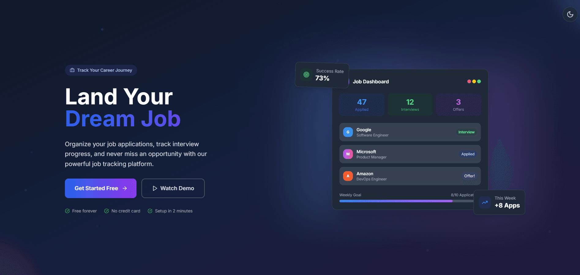 Job classification directly into Email .